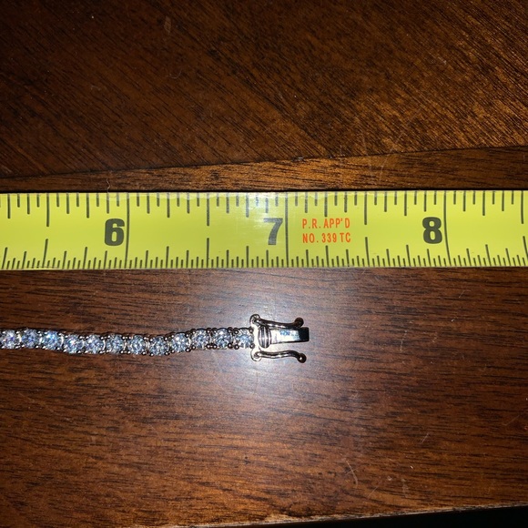 5.2 cttw Moissanite Tennis Bracelet set in 925 Sterling Silver - Picture 8 of 9